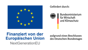 Logo Finanziert von der Europäischen Union und dem Bundesministerium für Wirtschaft und Klimaschutz